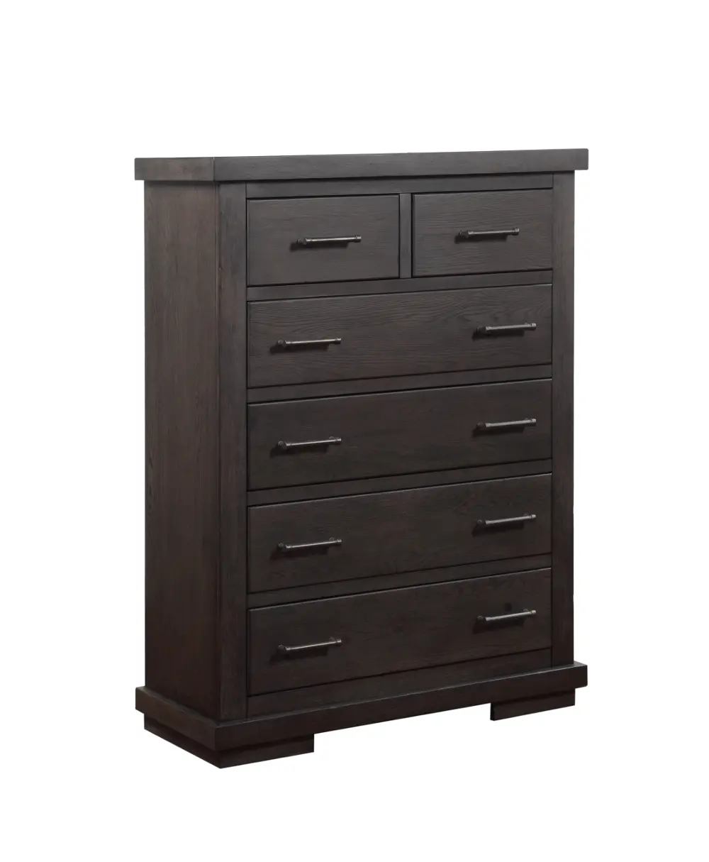 Dark Gray Casual Contemporary Chest of Drawers - Revolution-1