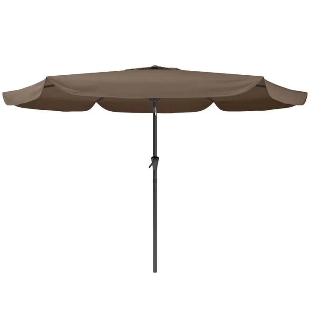 Brown Tilting Patio Umbrella-1
