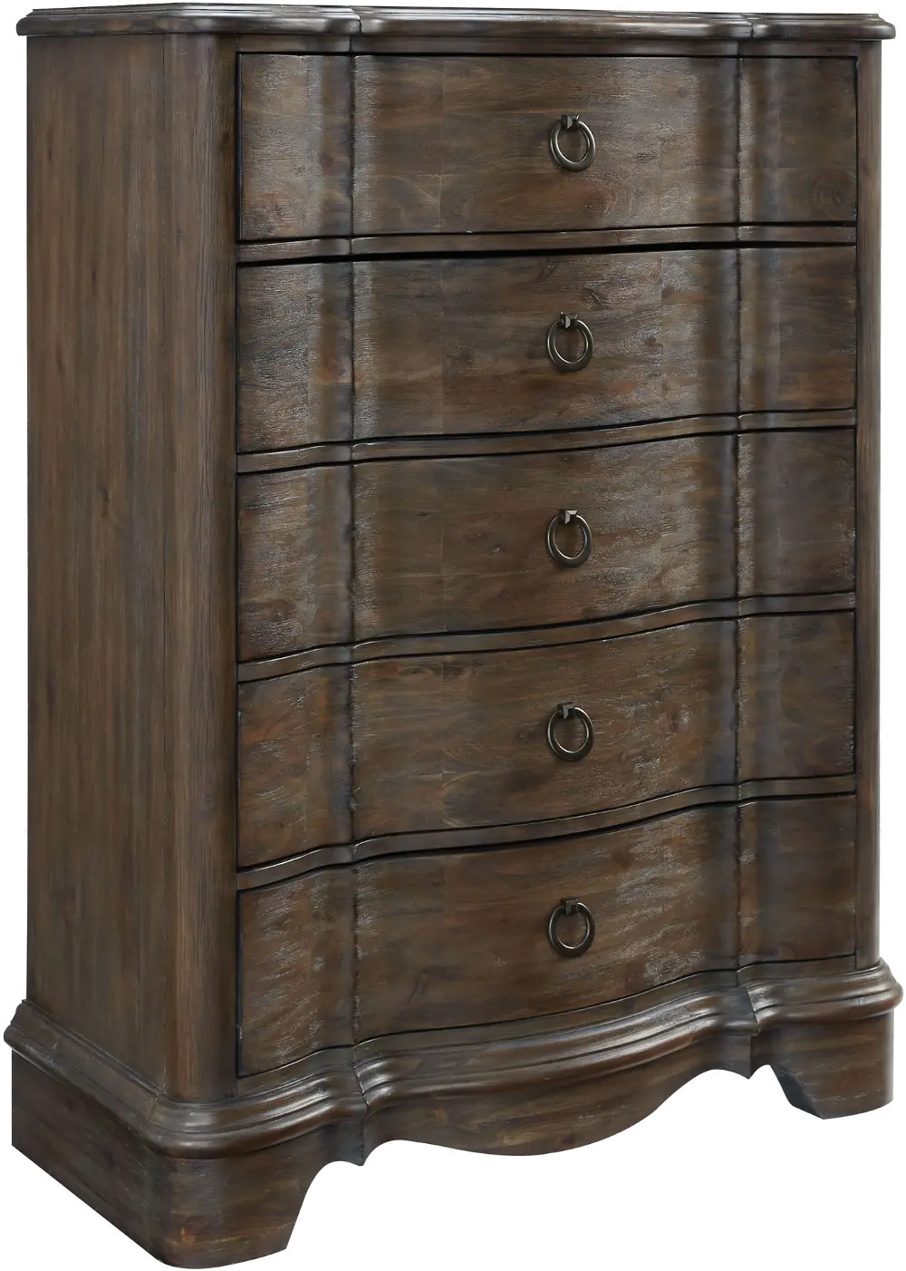 Traditional Dusty Brown Chest of Drawers - Parliament-1