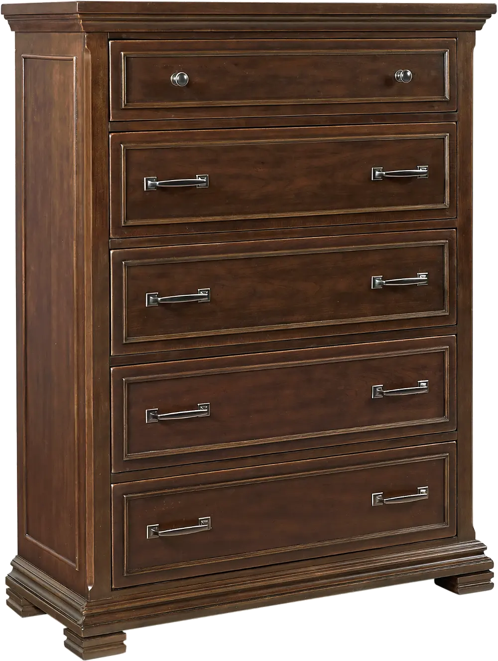 Classic Traditional Brown Chest of Drawers - Weston-1