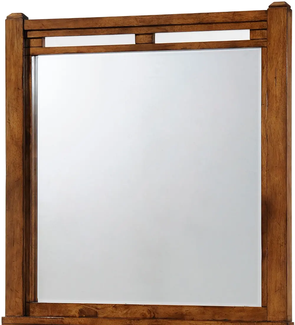 Logan Barley Brown Rustic Contemporary Mirror-1