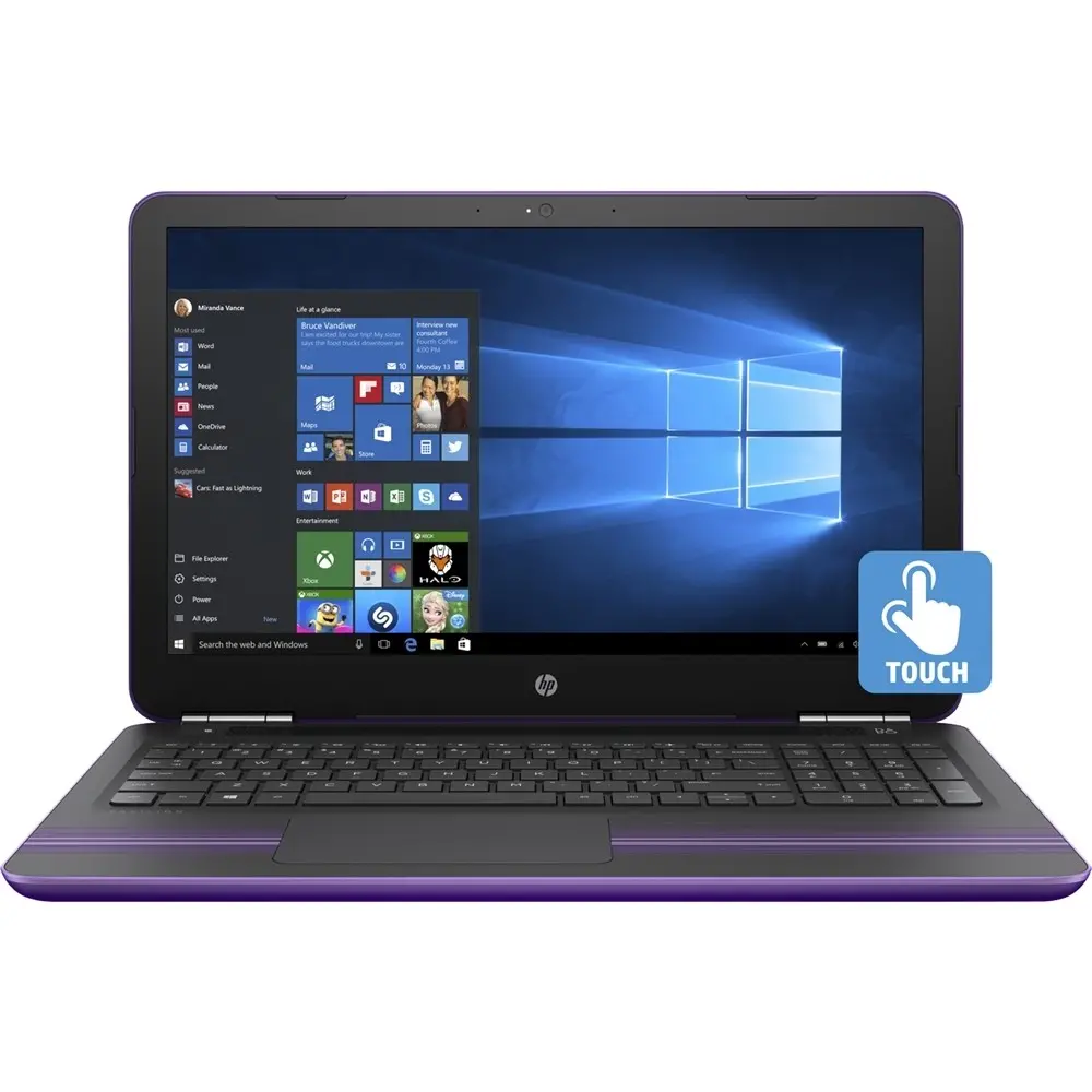 HP PV15-AW068NR HP Pavilion PV15-AW068NR 15.6 Inch Touch-Screen Laptop - 4GB Memory - 1TB Hard Drive - Purple-1