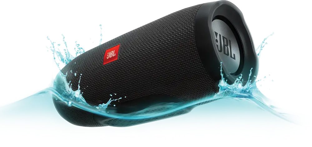 JBLCHARGE3BLKAM JBL Charge 3 Waterproof Portable Bluetooth Speaker - Black-1