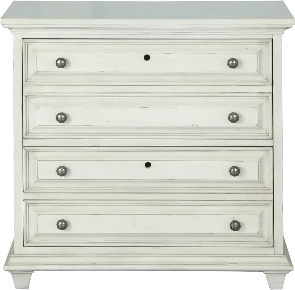 White 2 Drawer Lateral File Cabinet - Hancock Park-1