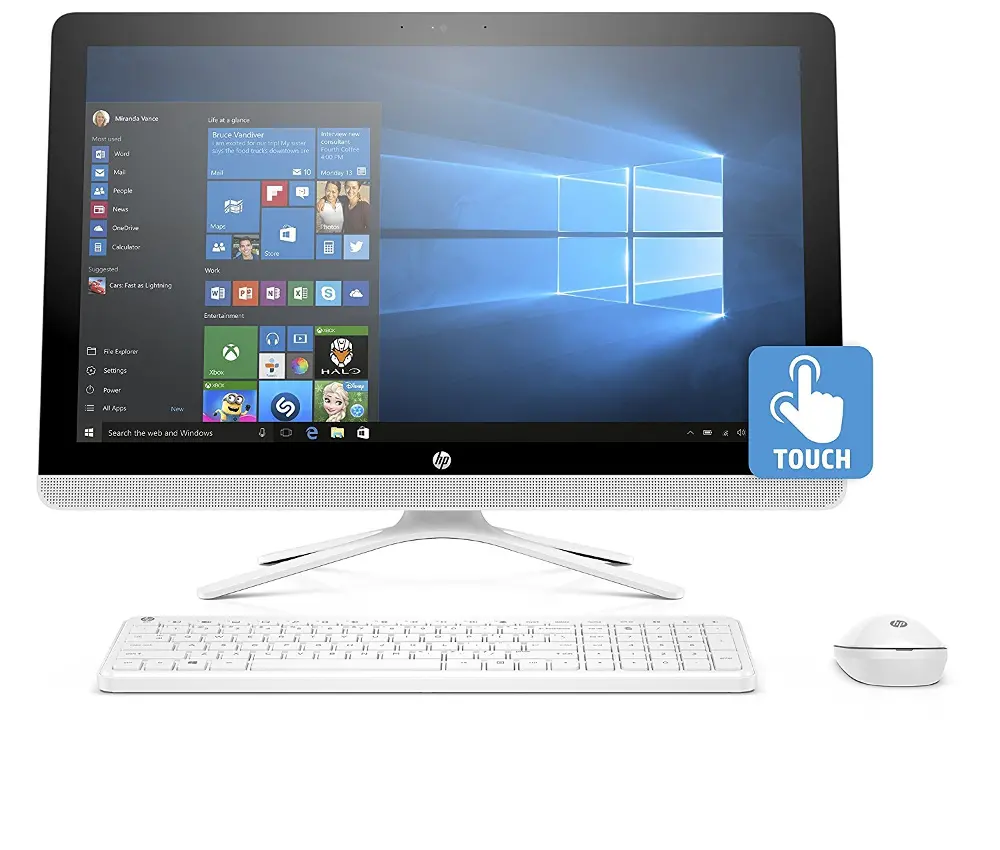 HP-24-G030 HP 24-G030 All-in-One 24 Inch Touch Screen Desktop - 4GB RAM, 1TB Hard Drive-1