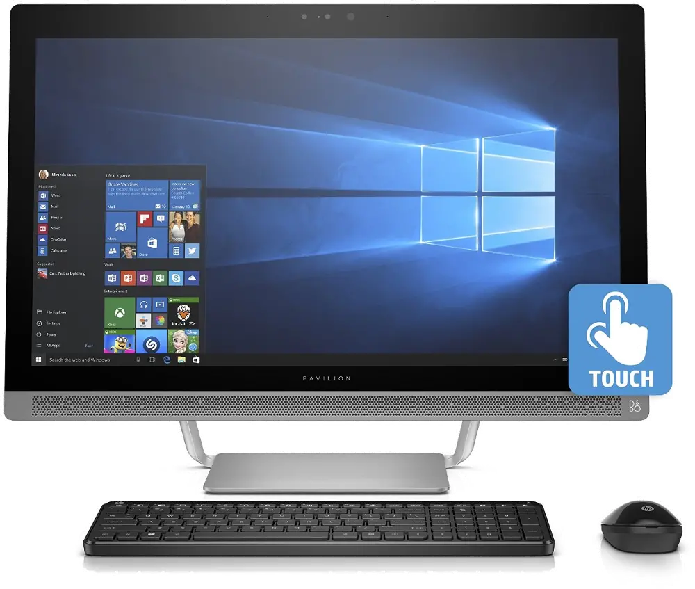 HP-PV27-A030 HP Pavilion 27-A030 27 Inch All-In-One Touch Desktop - 12GB RAM, 1TB Hard Drive-1