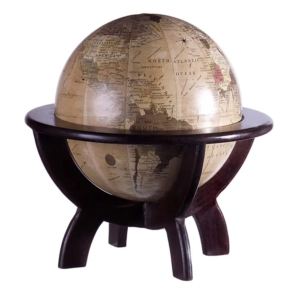 Uniquely Styled Globe on Stand -1