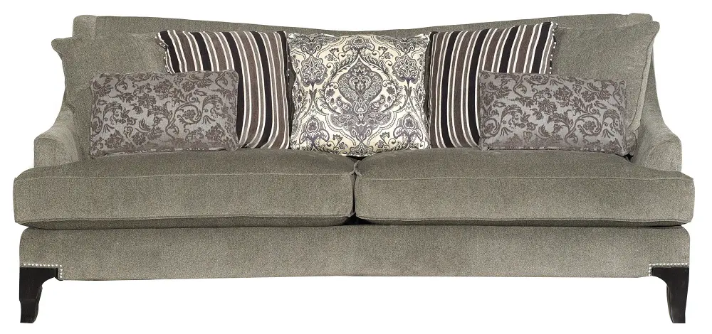 S2241/MLKCHARCOAL/SO Contemporary Traditional Charcoal Gray Sofa - Monty-1