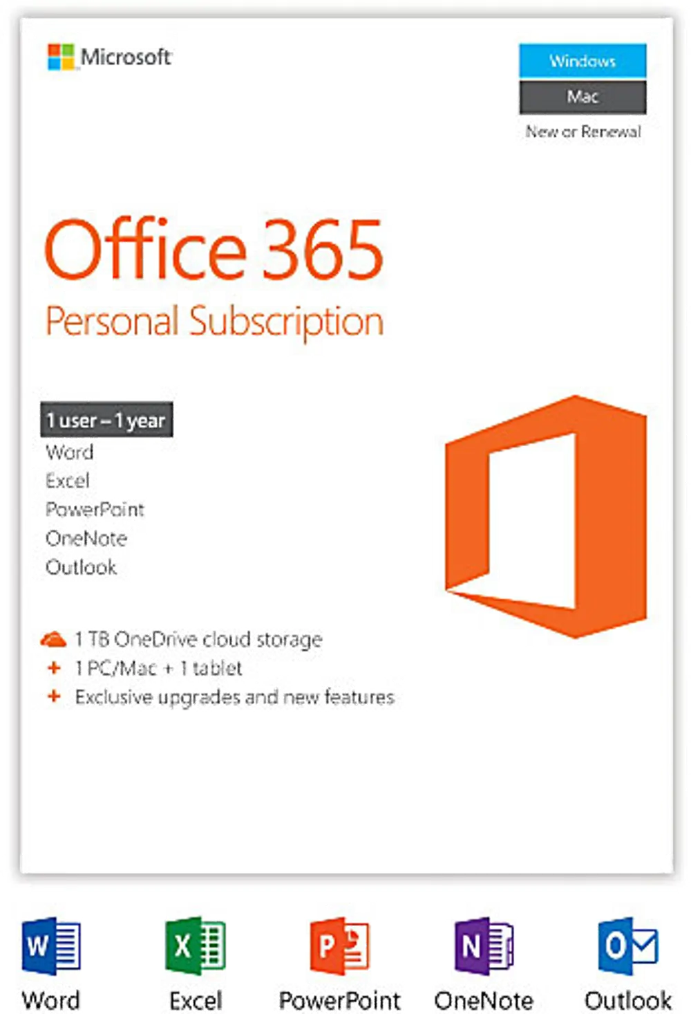 OFFICE-365-PER-16V2 Office 365 Personal Subscription -1