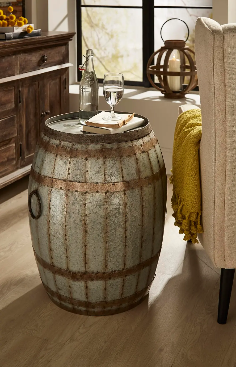 88707 Wine Barrel Storage Table - Vineyard-1