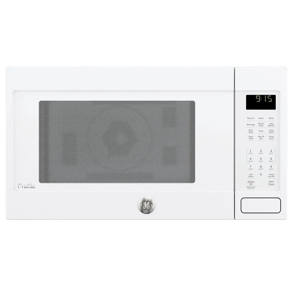 PEB9159DJWW GE Profile Series 1.5 Cu. Ft. Convection Countertop Microwave Oven - White-1