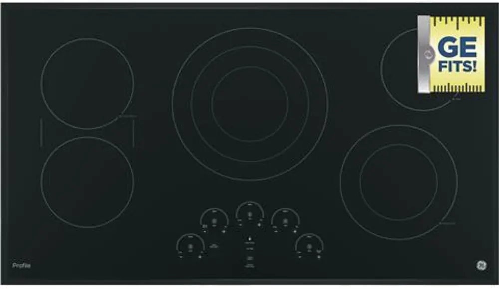 PP9036XJBB GE Profile 36 Inch Built-in Touch Control Cooktop-1
