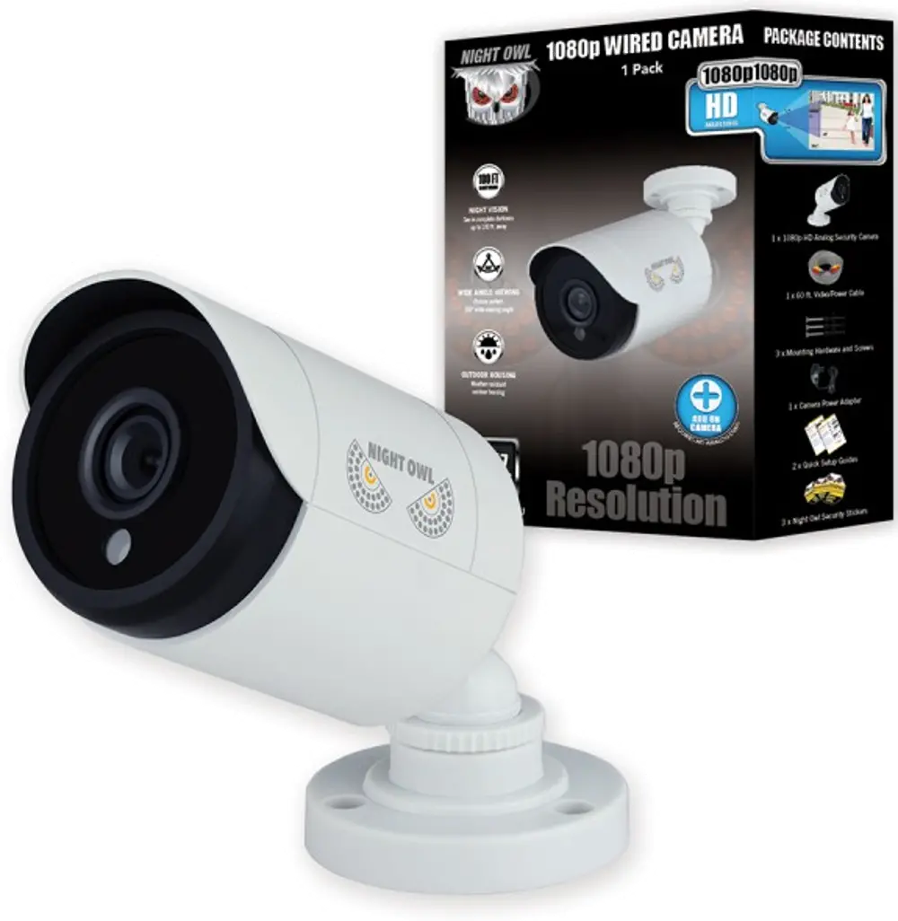 Night Owl Add-On Wired Security Bullet Camera 1080p-1