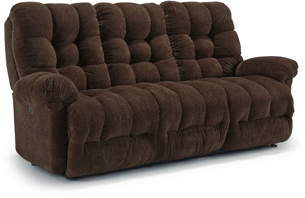 Chocolate Brown Power Reclining Sofa - Everlasting-1