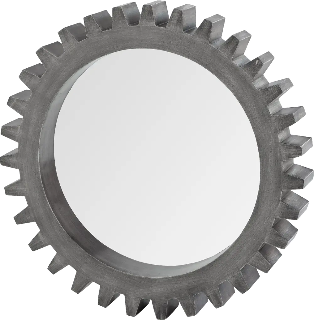 Rustic Gray Cog Mirror-1