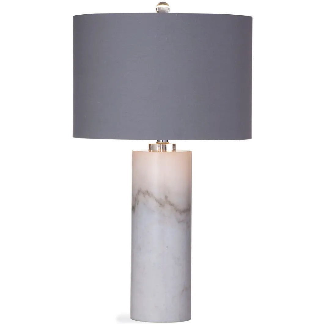 White Marble Table Lamp-1