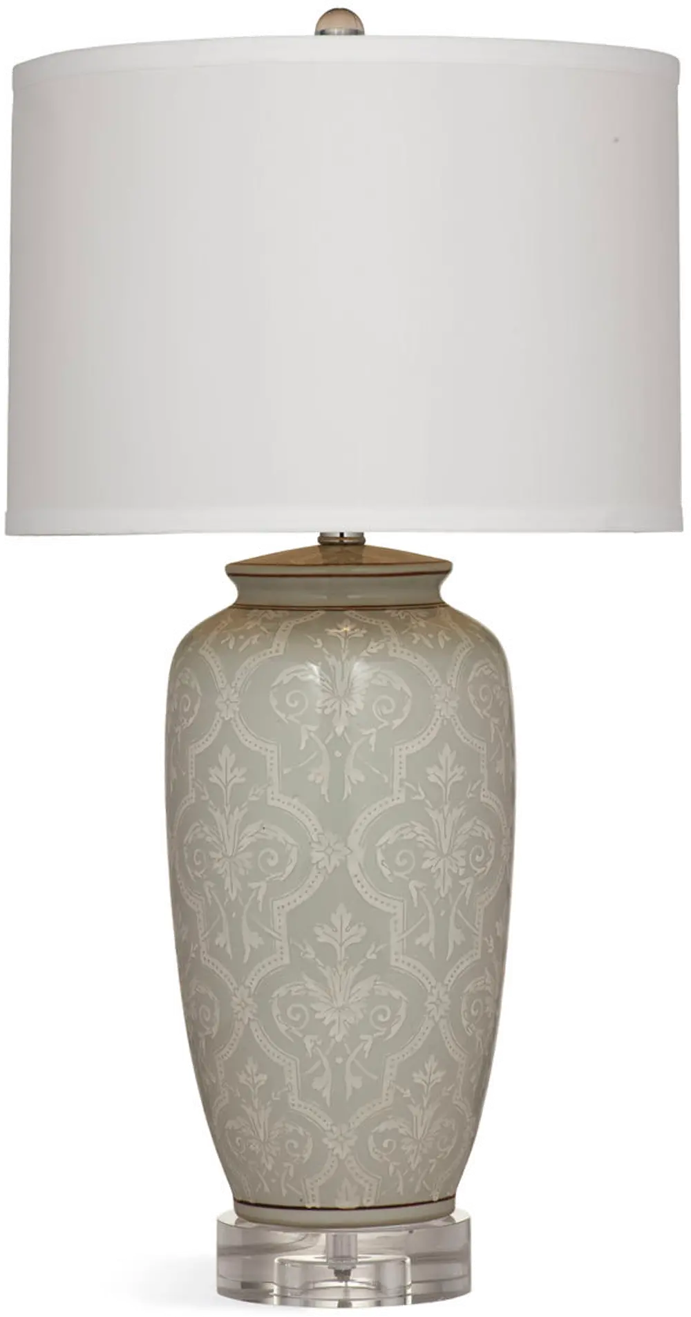 Gray and White Table Lamp-1