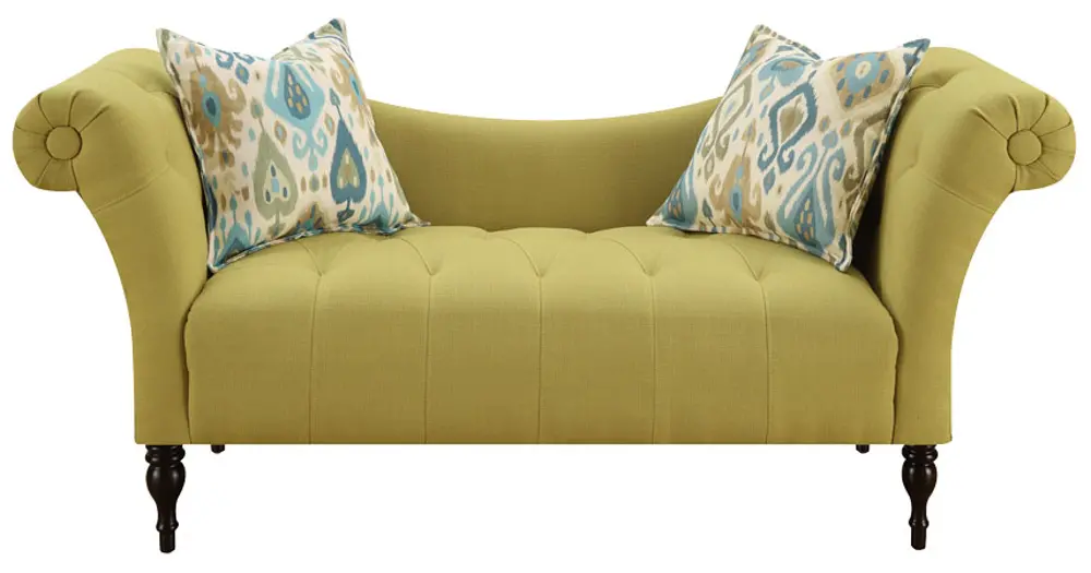 Traditional Lime Settee - Lucille-1