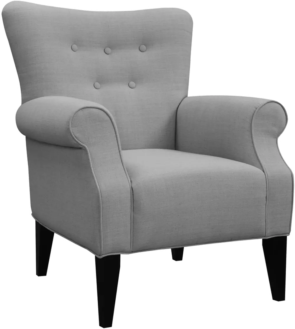Classic Cement Gray Accent Chair - Lydia-1
