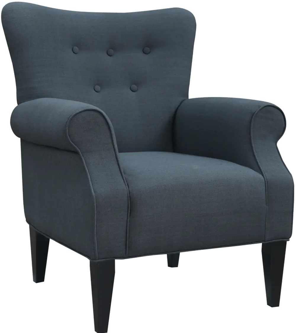 Classic Dark Teal Accent Chair - Lydia-1