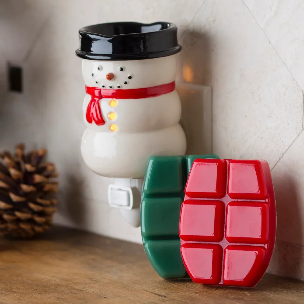 Snowman Pluggable Warmer Holiday Gift Set - Candle Warmers-1