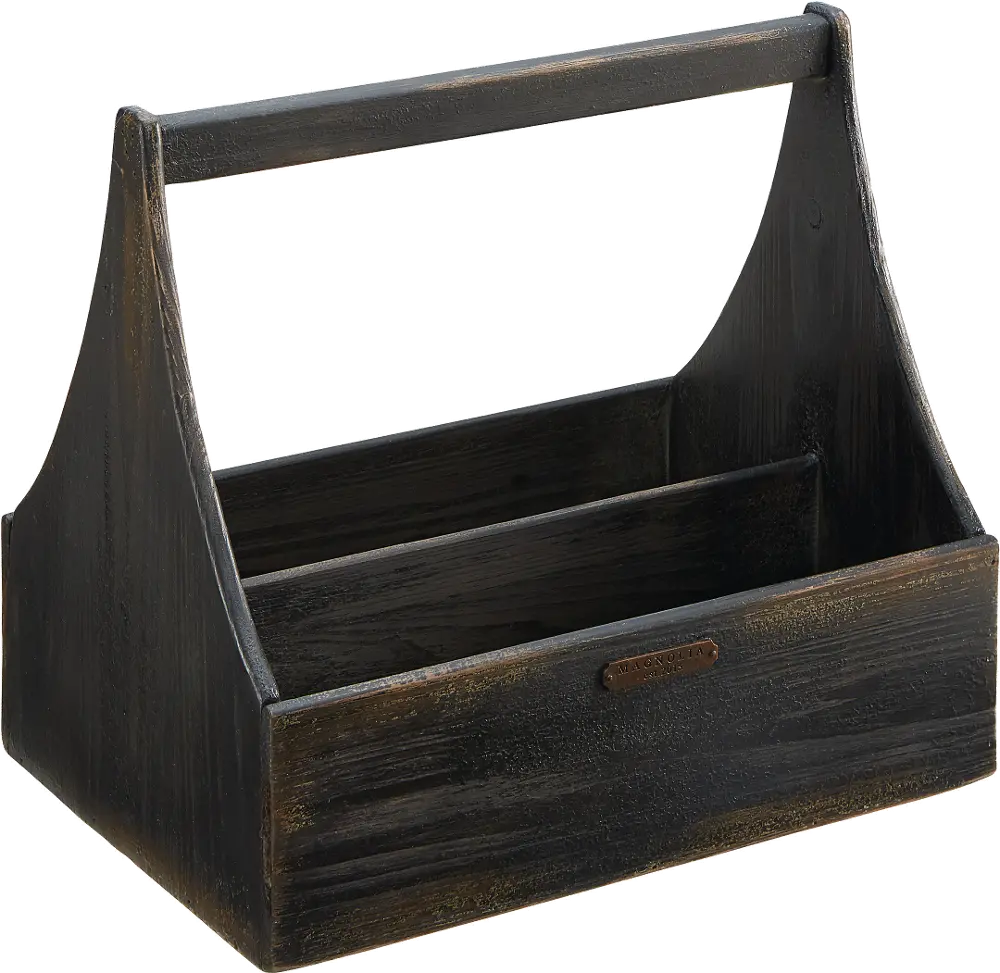 Magnolia Home Furniture Black Wood Tool Box-1