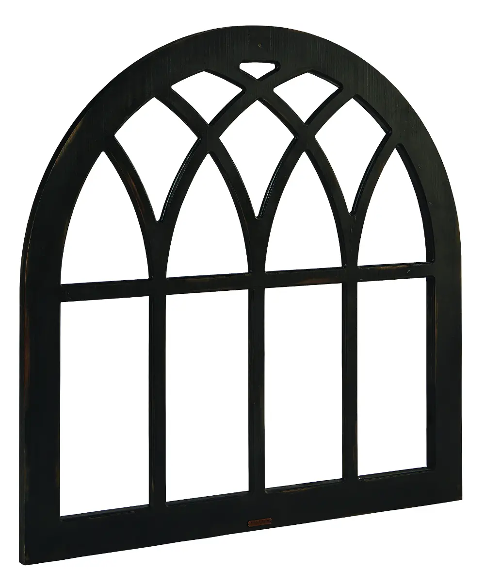 Magnolia Home Furniture Black Cathedral Window Frame Wall Decor-1