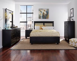 Bedroom Sets Furniture Set Rc Willey Black Contemporary 6 Piece Queen Upholstered Bedroom Set Go
