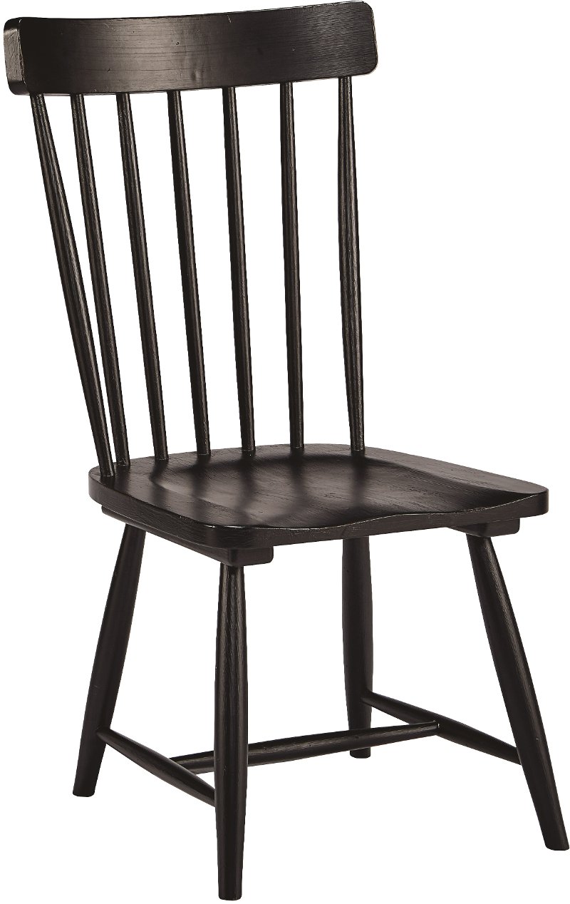 Magnolia Home Furniture Distressed Black Spindle Back Dining Chair Magnolia Home Furniture Distressed Black Spindle Back Dining Chair