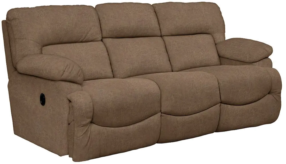 44P-711/D143068/PSO Chocolate Brown La-Z-Time Power Full Reclining Sofa - Asher-1