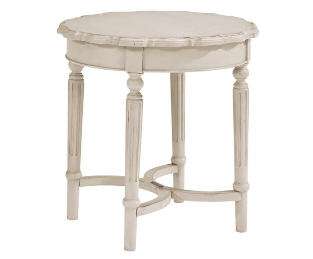 Magnolia Home Furniture Short Pie Crust End Table - French Collection-1