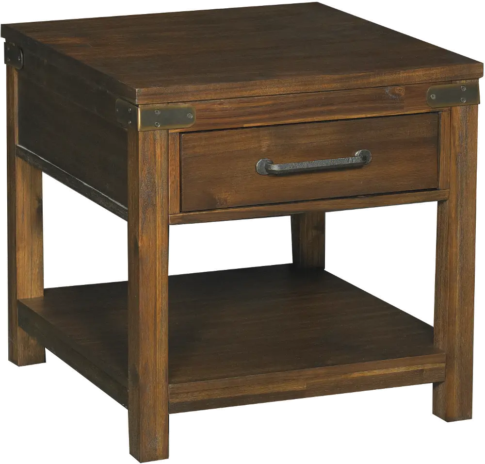 Rustic Brown End Table - New Castle-1