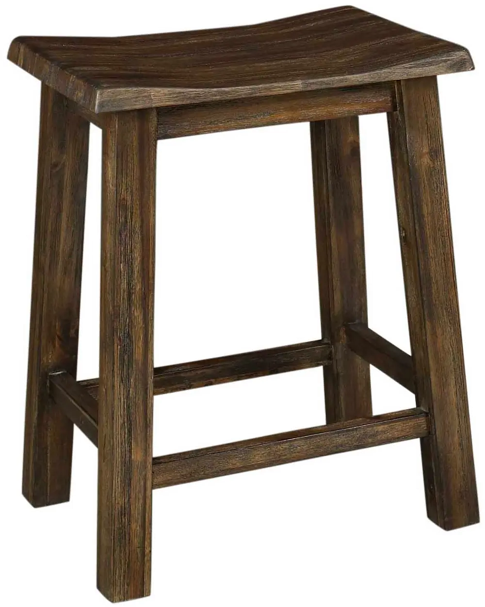 Rustic Brown Counter Height Stool - New Castle-1