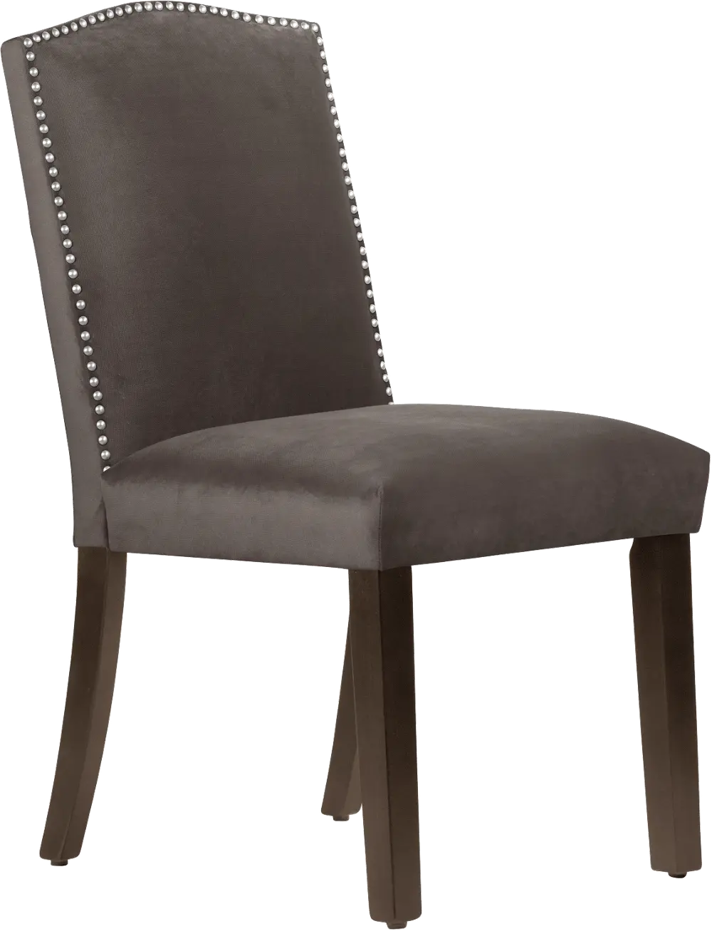 64-6NB-SVMSTCSM Reese Dark Brown Nail Button Back Dining Chair- Skyline Furniture-1