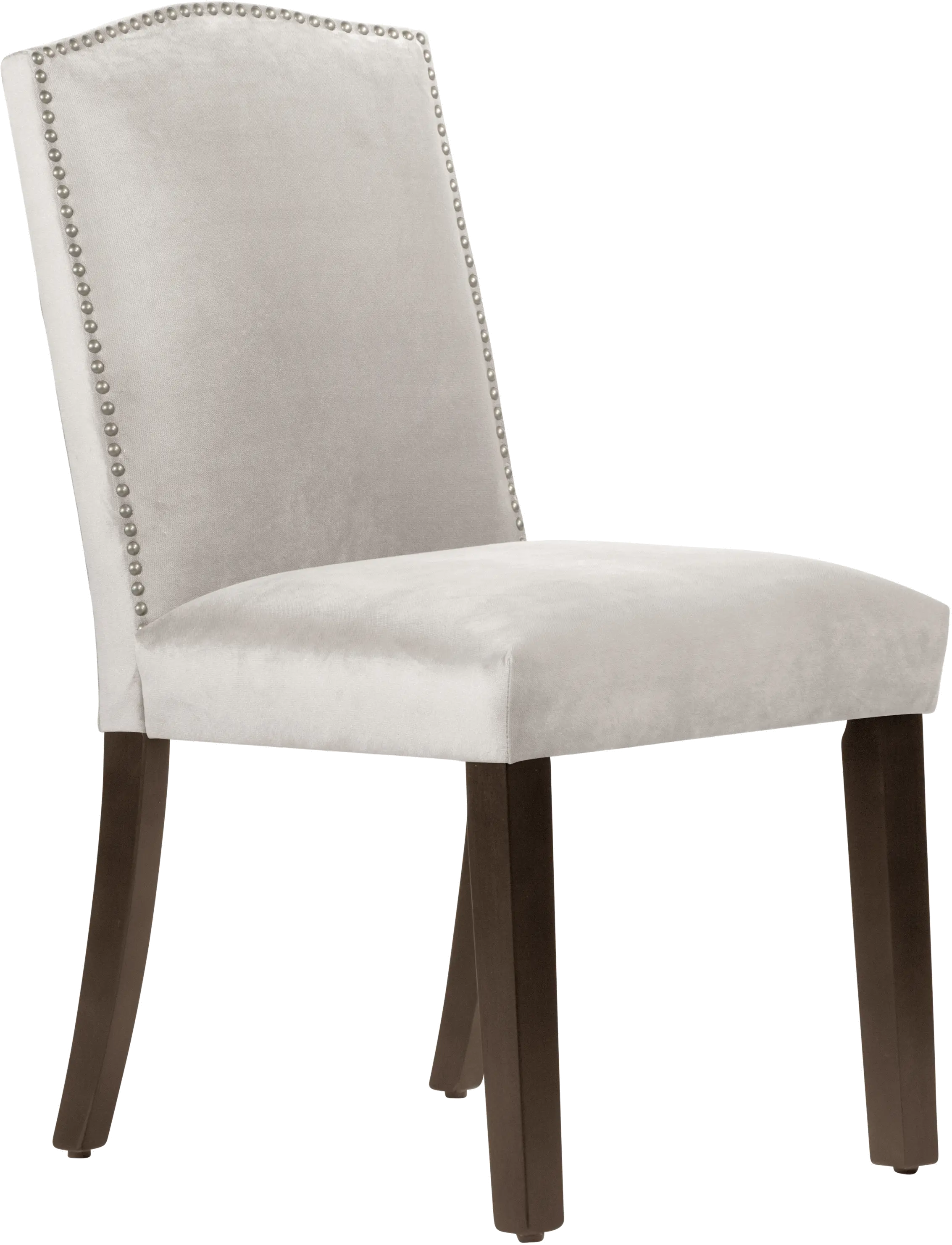 Reese Light Gray Nail Button Back Dining Chair- Skyline Furniture