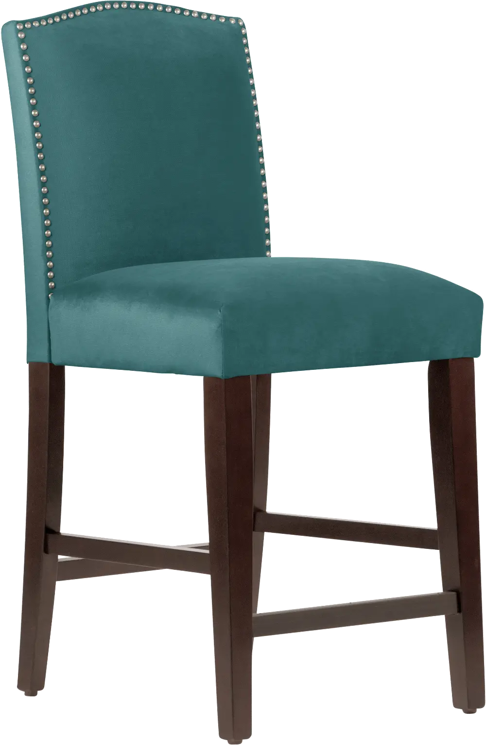 64-7NB-PWMSTPCC Theo Teal Nail Button Back Counter Stool-1
