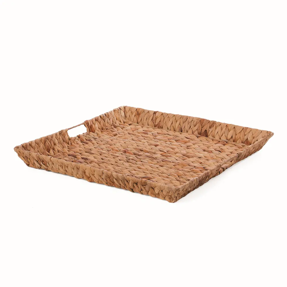 Square Hyacinth Tray with Cut Out Handles-1