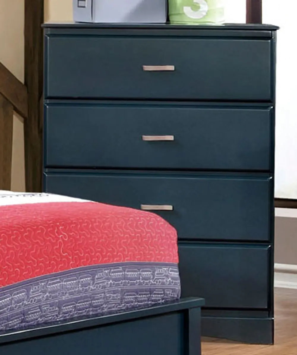 Navy Blue Classic Chest of Drawers - Prismo-1