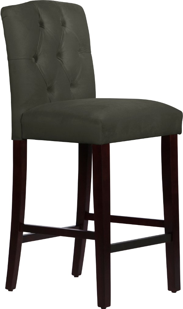 Counter Height Bar Stools Furniture Rc Willey 69 7vlvpwt Velvet Pewter Tufted Arched Back Counter Stool