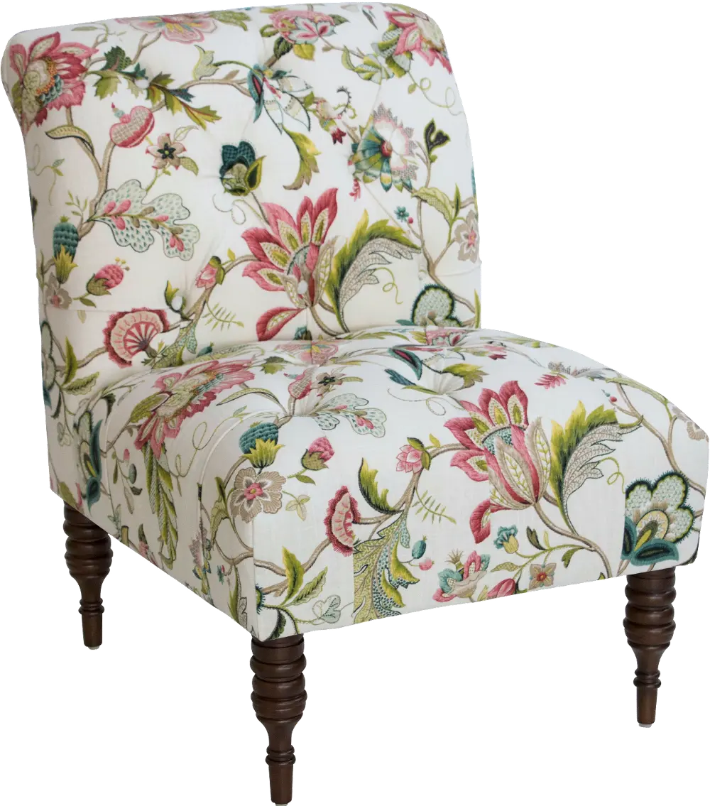 6405BRSJWL Brissac Jewel Traditional Tufted Armless Chair-1