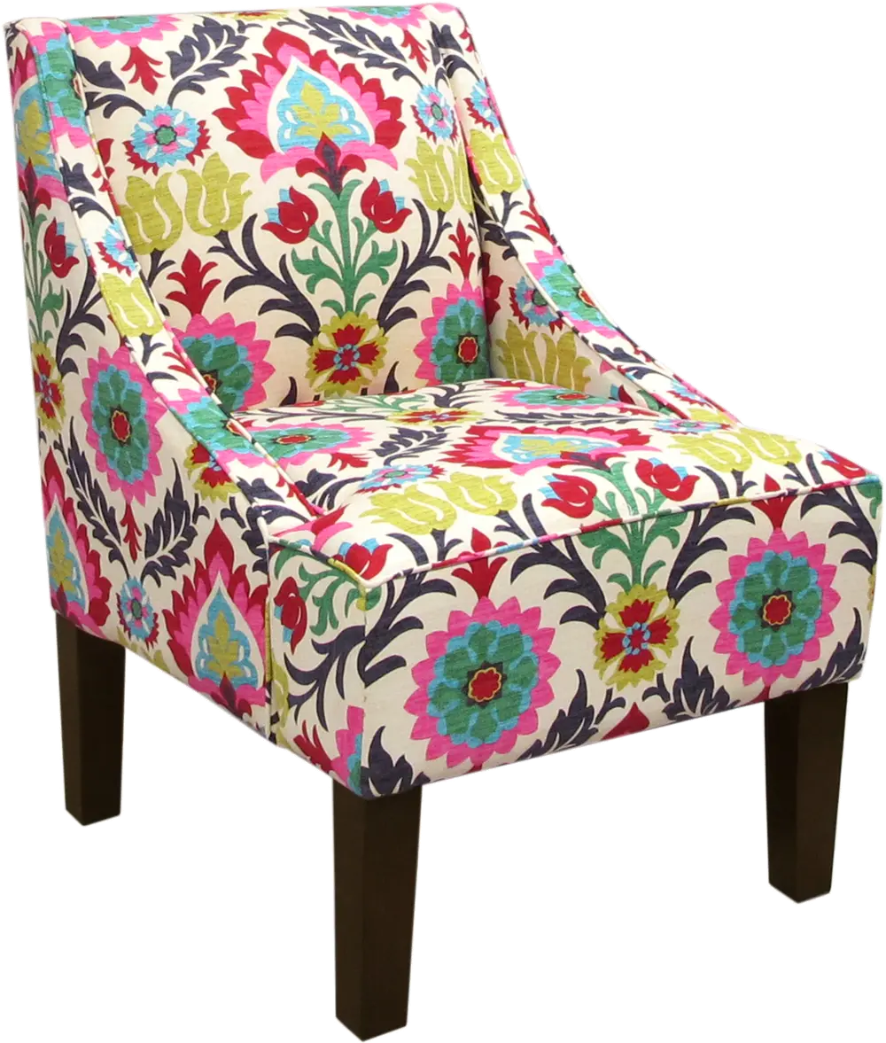72-1SNTMRDSRFLW Desert Flower Swoop Arm Chair-1