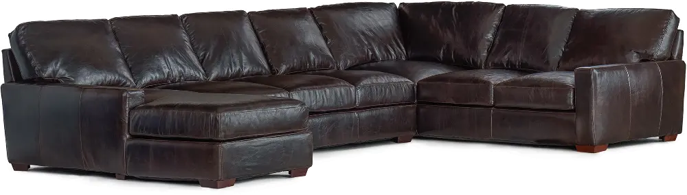Mayfair 4-Piece Leather Sectional-1