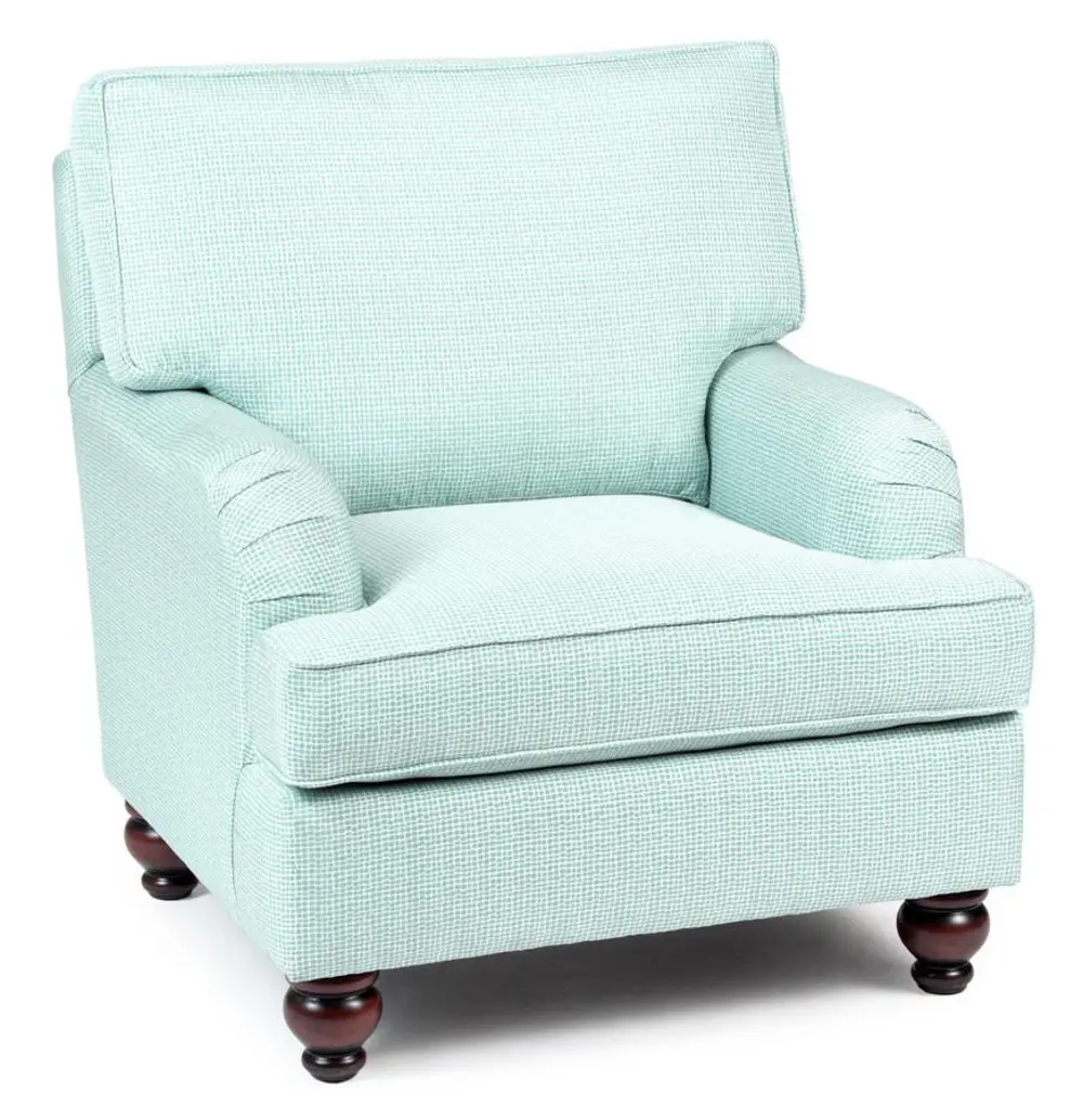 Mineral Blue Accent Chair - Keeley-1