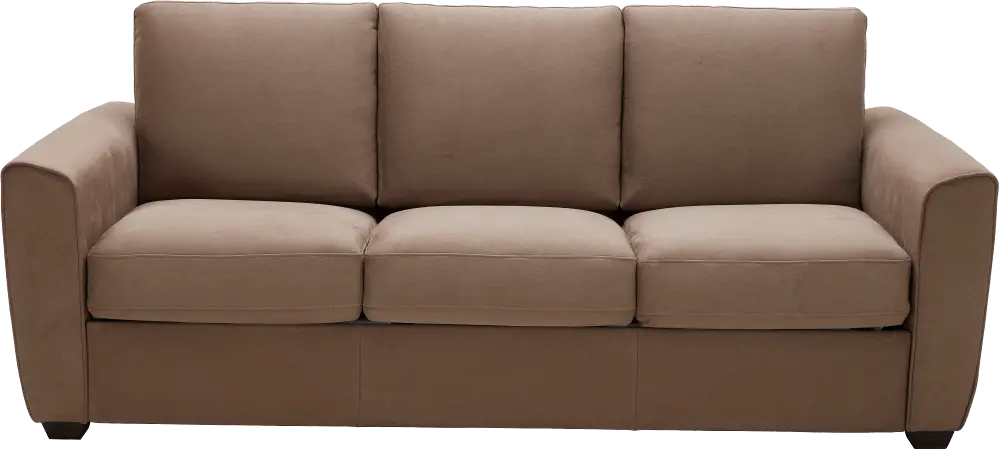 Khaki Queen Sofa Bed - Brandon   -1