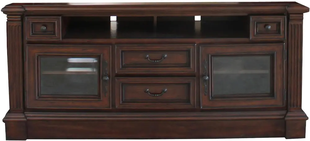 65 Inch Umber Brown TV Stand - Franklin-1