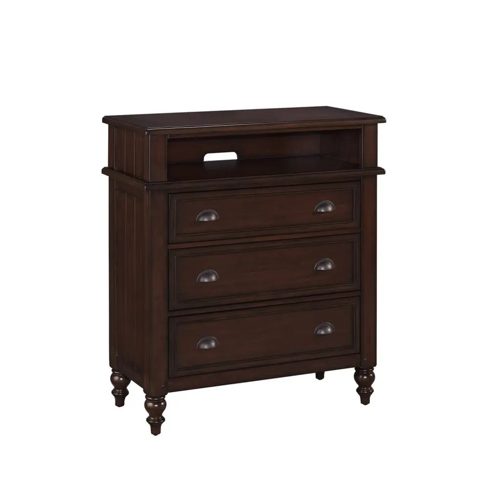 5522-041 Bourbon 3-Drawer Media Chest - Country Comfort-1