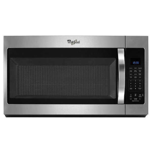 Whirlpool 1 9 Cu Ft Over The Range Microwave Oven Stainless Steel