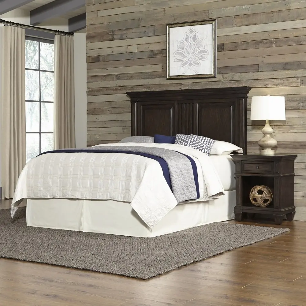 5029-6015 Black Oak King 2 Piece Bedroom Set - Prairie Home-1