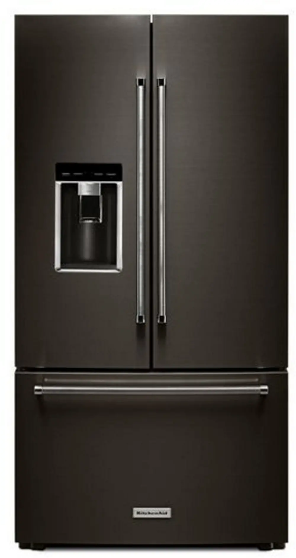 KRFC704FBS KitchenAid 23.8 cu ft French Door Refrigerator - Counter Depth Black Stainless Steel-1