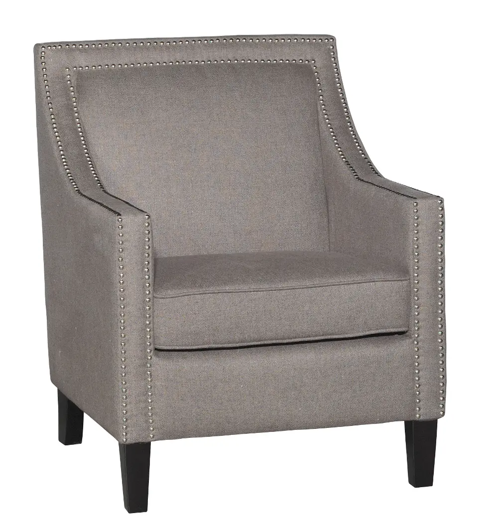 Ash Gray Accent Chair - Brooks -1